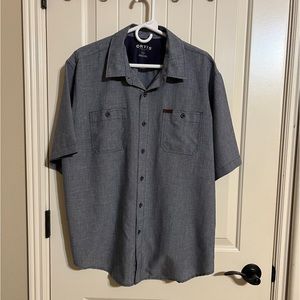 Orvis Classic Collection Men XL Shirt  Gray/Blue EUC